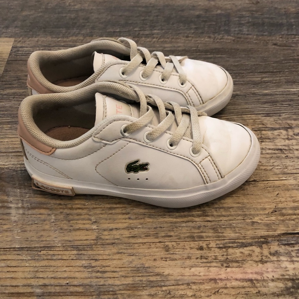 toddler Lacoste shoes size 8 GUC